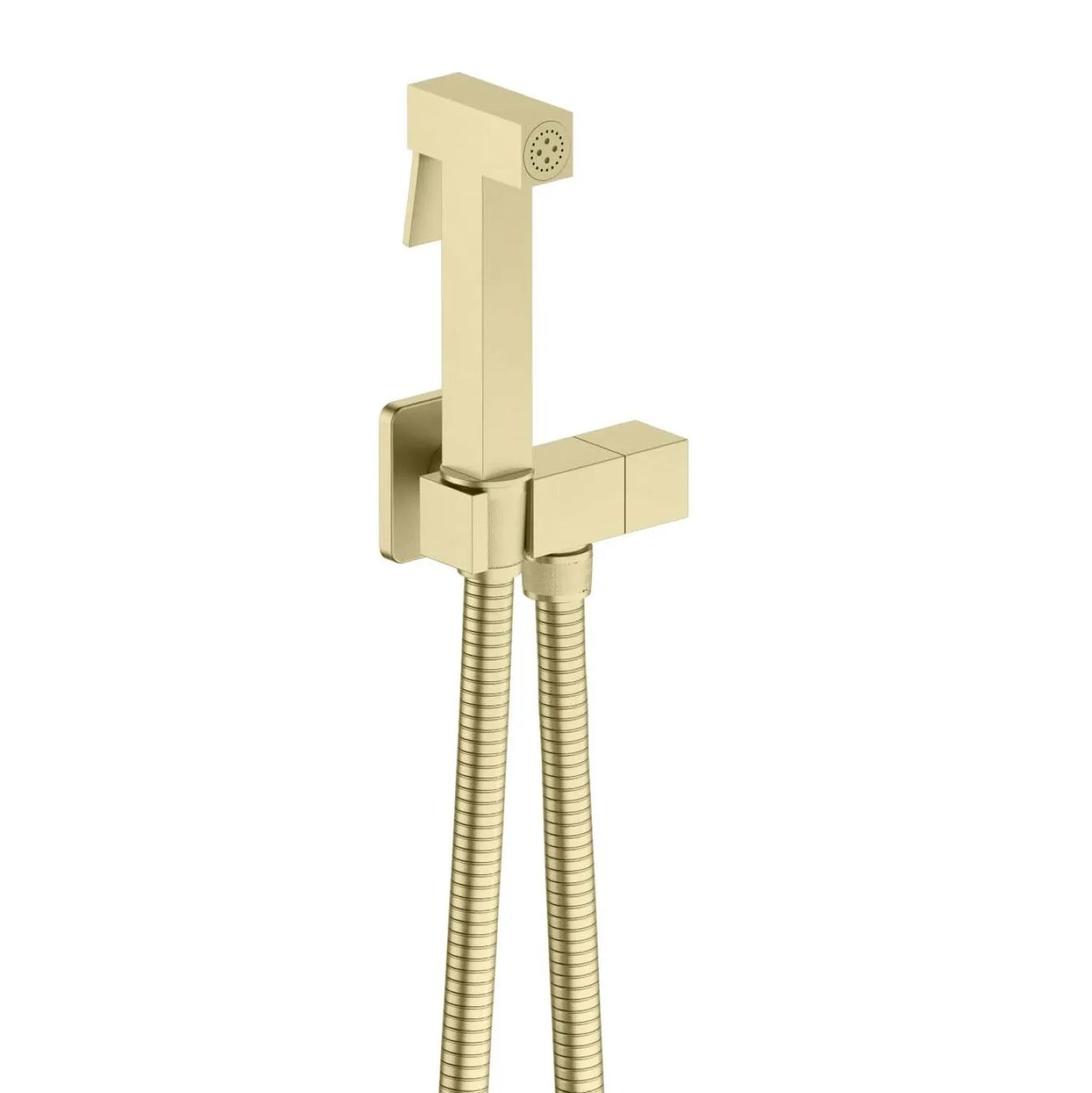 Square Wall Mounted Hand Bidet Set with Brass Spray– Brass Body & Spray