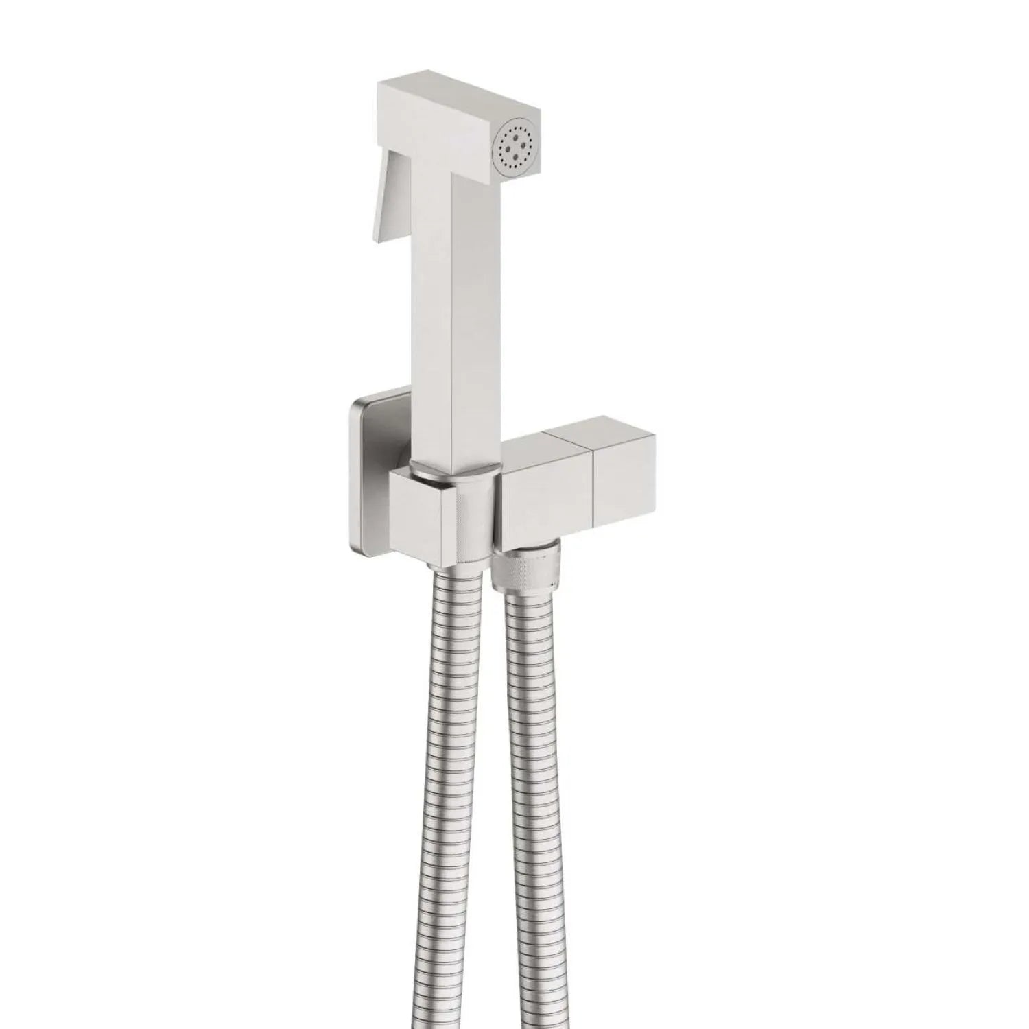Square Wall Mounted Hand Bidet Set with Brass Spray– Brass Body & Spray
