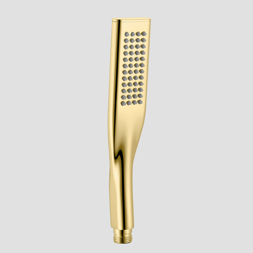1 Way Solid Brass Hand Shower – 1 Spray Function with Comfortable Water Pressure – HS1011 Brushed Gold