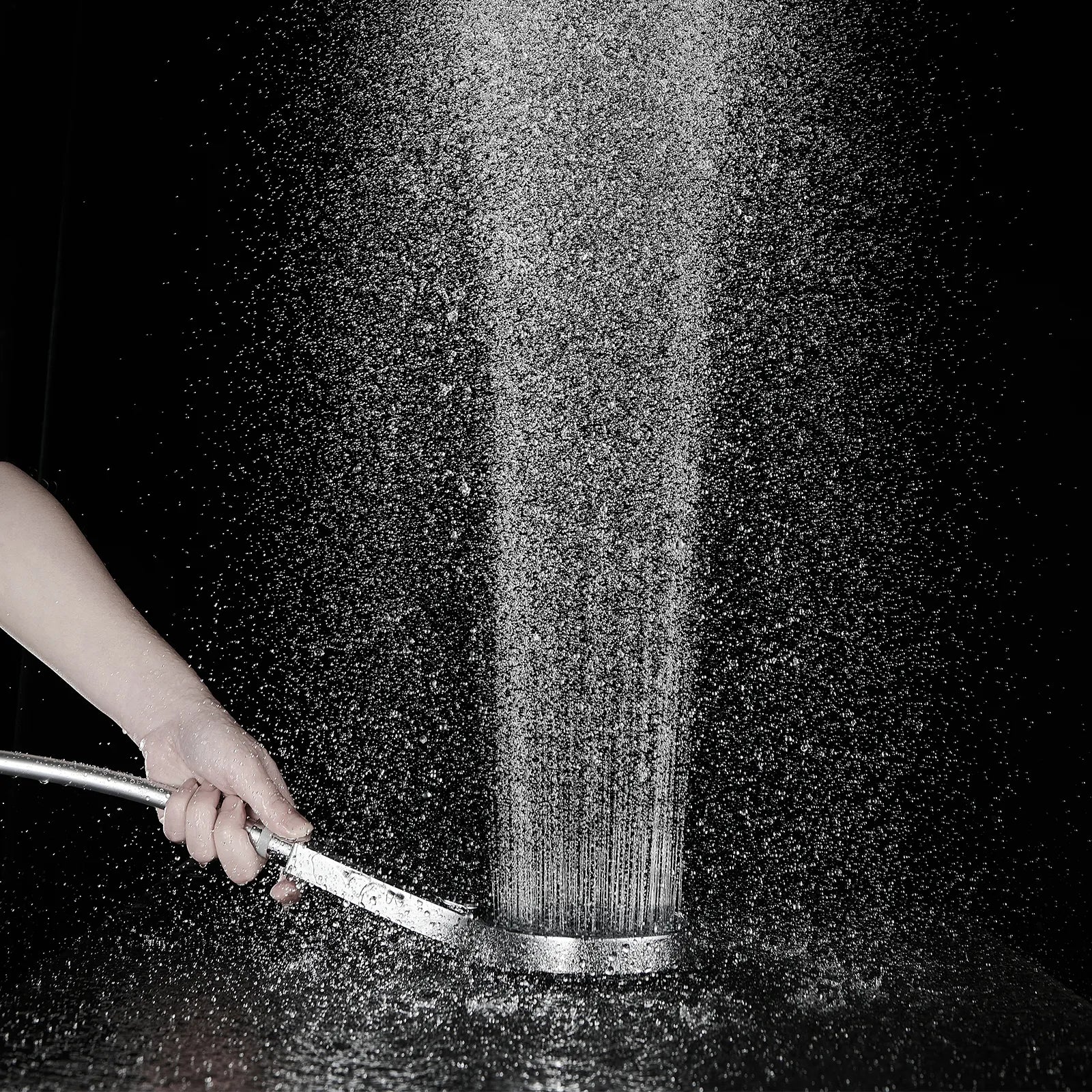 Circular 2-way Wall Concealed Shower Faucet With Rain Shower and Hand Shower AH502004