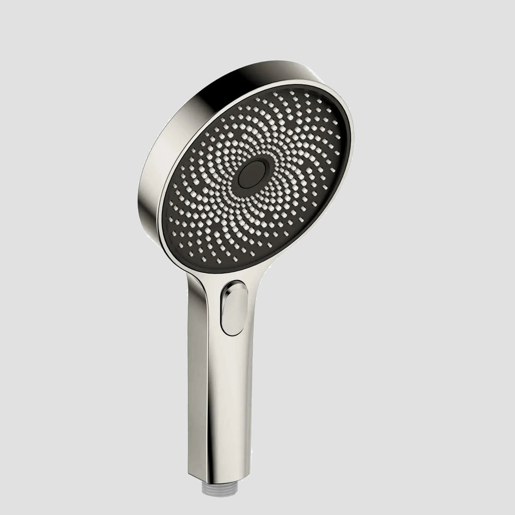 3-Function ABS Hand Shower – Button Select with 3 Spray Modes (Rain/Power/Combo) – HS2009 Brushed Nickel