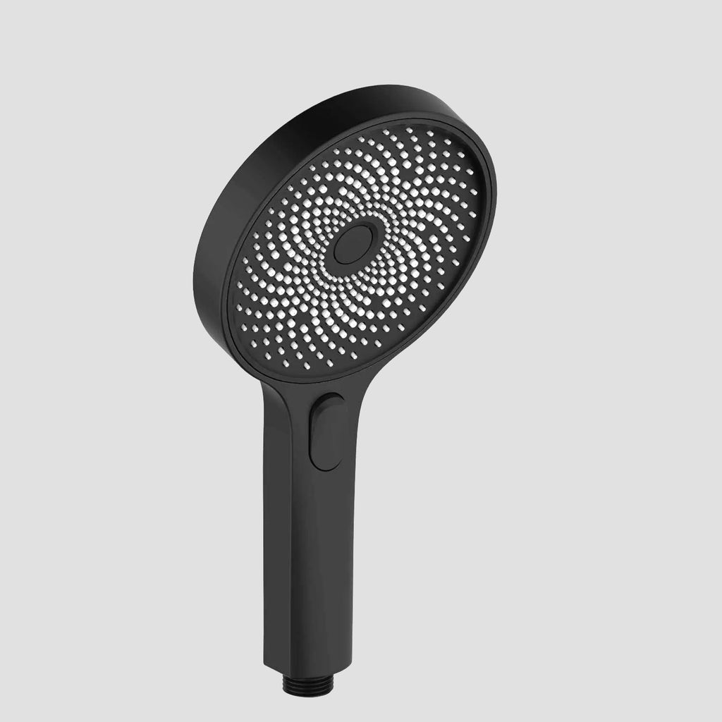 3-Function ABS Hand Shower – Button Select with 3 Spray Modes (Rain/Power/Combo) – HS2009 Matte Black