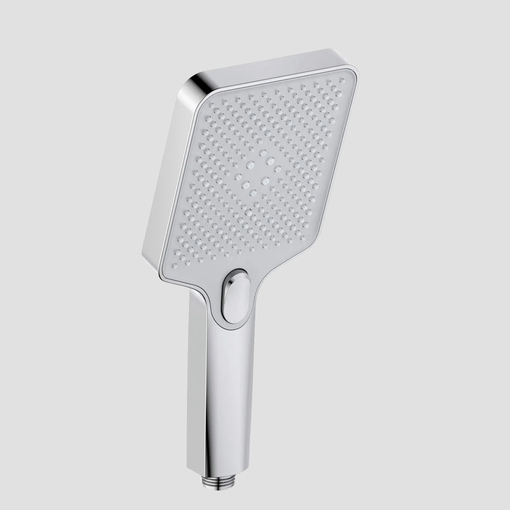 3-Function Square ABS Hand Shower – Rain+Boost+Mist Spray Modes – HS2010 Chrome