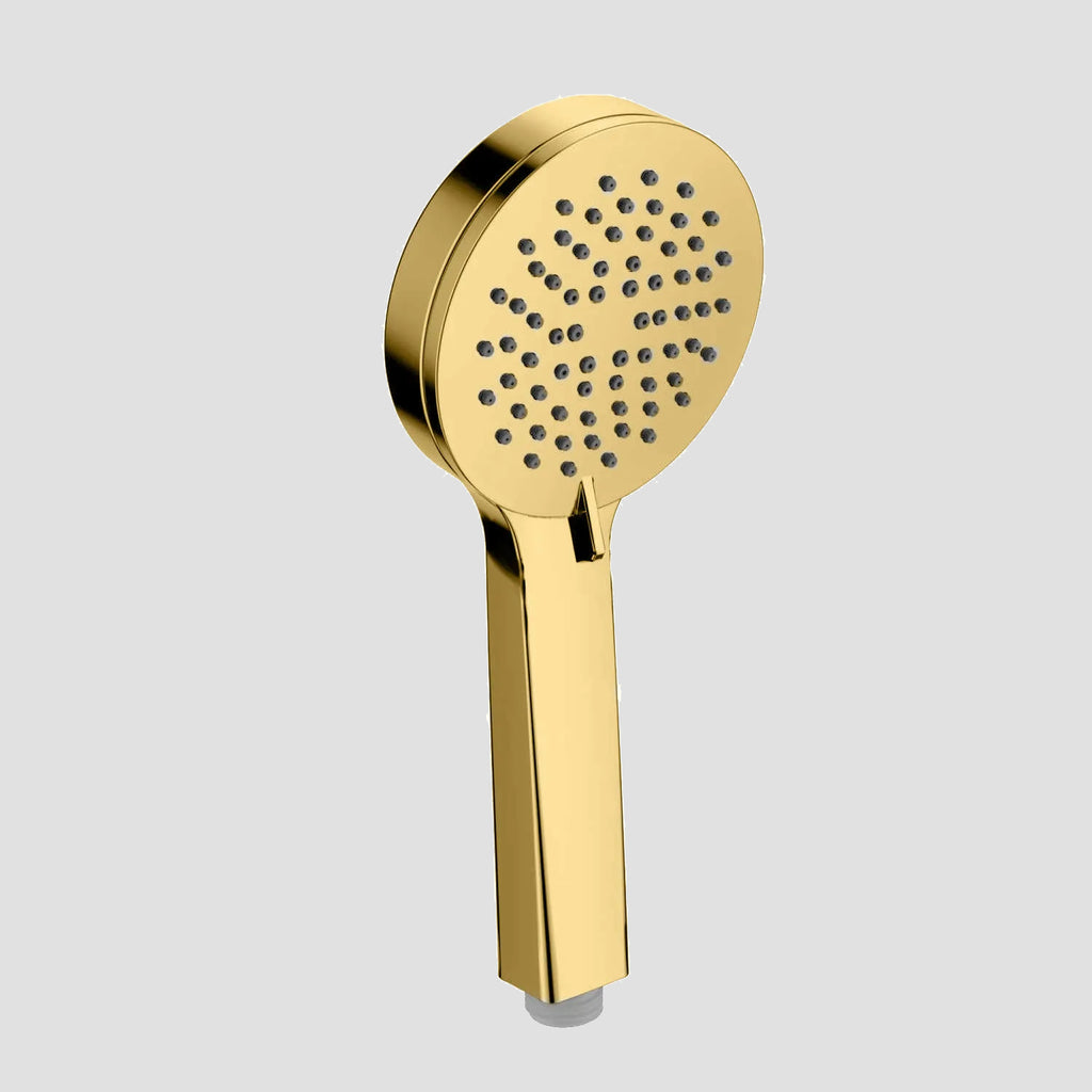 3-Function Round ABS Hand Shower with Rotary Control - HS2012 Brushed Gold
