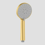 3-Function Round ABS Hand Shower – Rain+Boost+Mist Spray Modes with Rotary Control-HS2013 Brushed Gold
