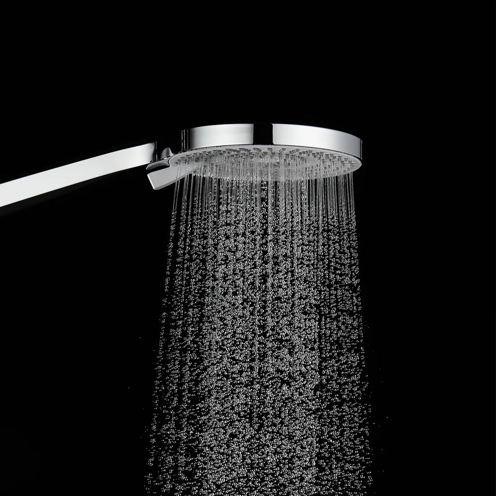 3-Function Round ABS Hand Shower – Rain+Boost+Mist Spray Modes with Rotary Control-HS2013