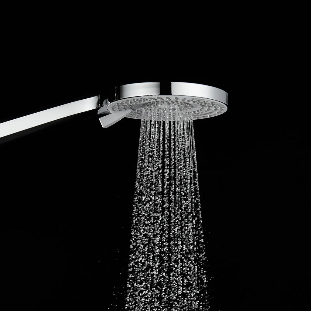 3-Function Round ABS Hand Shower – Rain+Boost+Mist Spray Modes with Rotary Control-HS2013