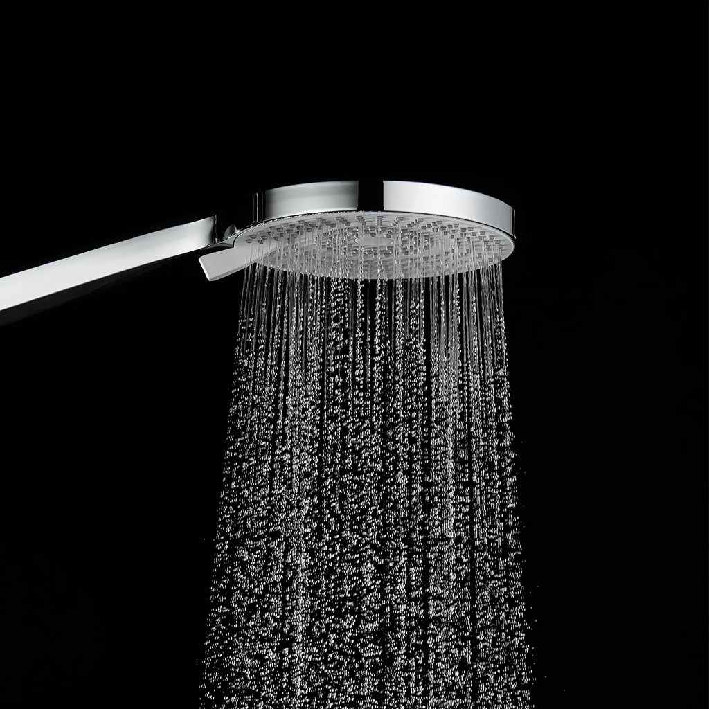 3-Function Round ABS Hand Shower – Rain+Boost+Mist Spray Modes with Rotary Control-HS2013