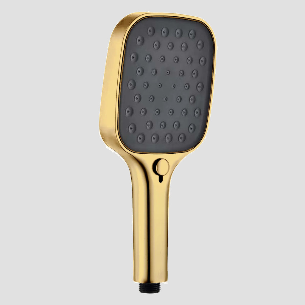 3-Function Square ABS Hand Shower (Rain+Boost+Mist)-HS2015 Brushed Gold
