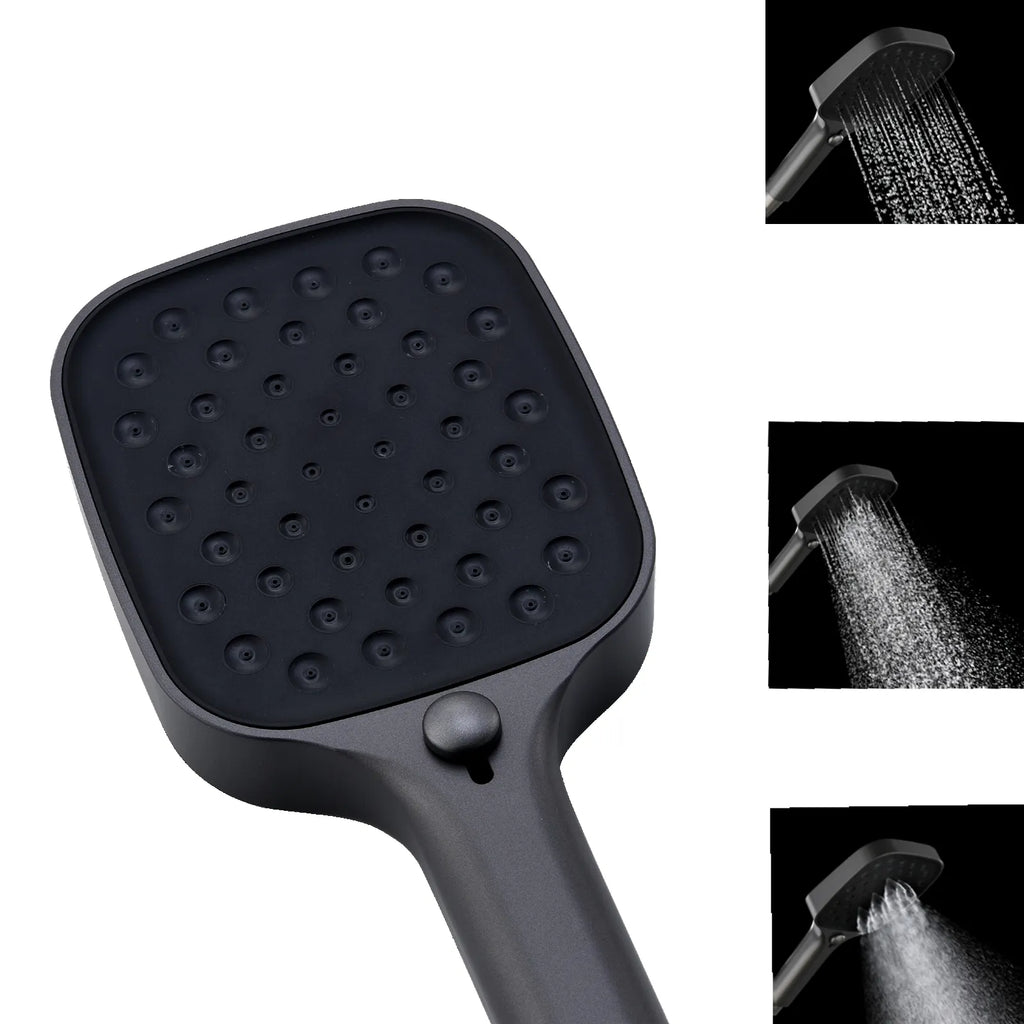 3-Function Square ABS Hand Shower (Rain+Boost+Mist)-HS2015