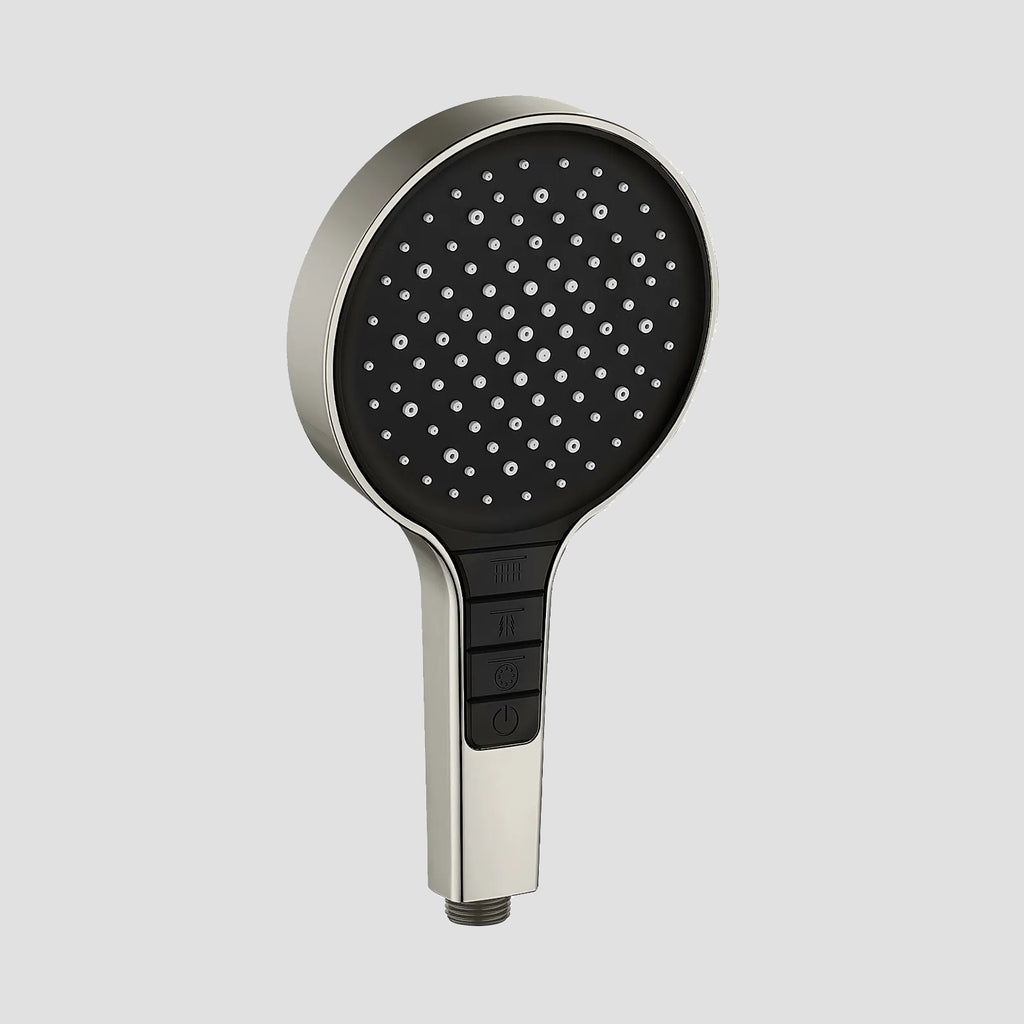 3-Function Square ABS Hand Shower with Push-button Control & Pause - HS2017 Brushed Nickel