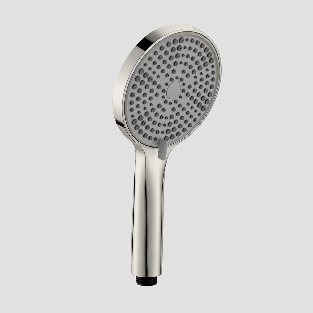 3-Function Round ABS Hand Shower – Rain+Boost+Mist Spray Modes with Rotary Control-HS2018 Brushed Nickel