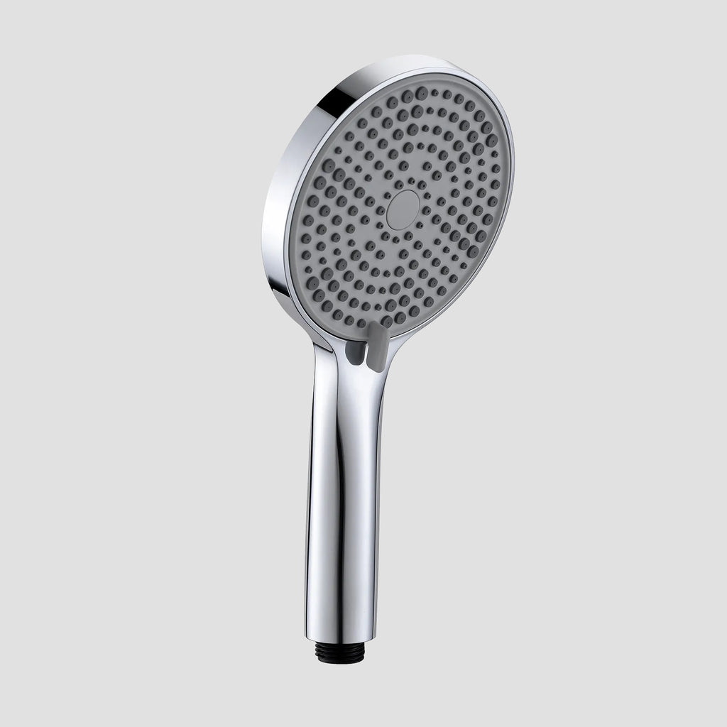 3-Function Round ABS Hand Shower – Rain+Boost+Mist Spray Modes with Rotary Control-HS2018 Chrome