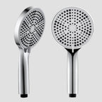 3-Function Round ABS Hand Shower – Rain+Boost+Mist Spray Modes with Rotary Control-HS2018