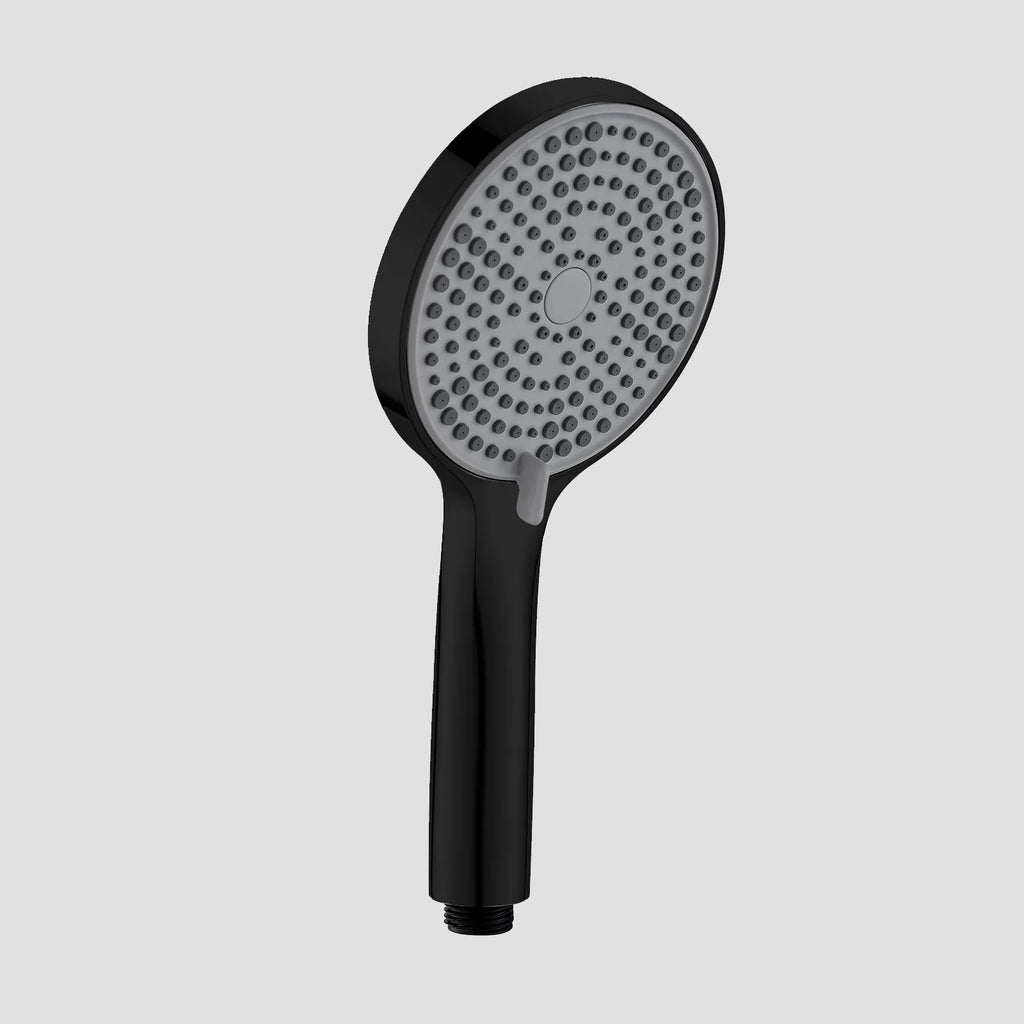3-Function Round ABS Hand Shower – Rain+Boost+Mist Spray Modes with Rotary Control-HS2018 Matte Black