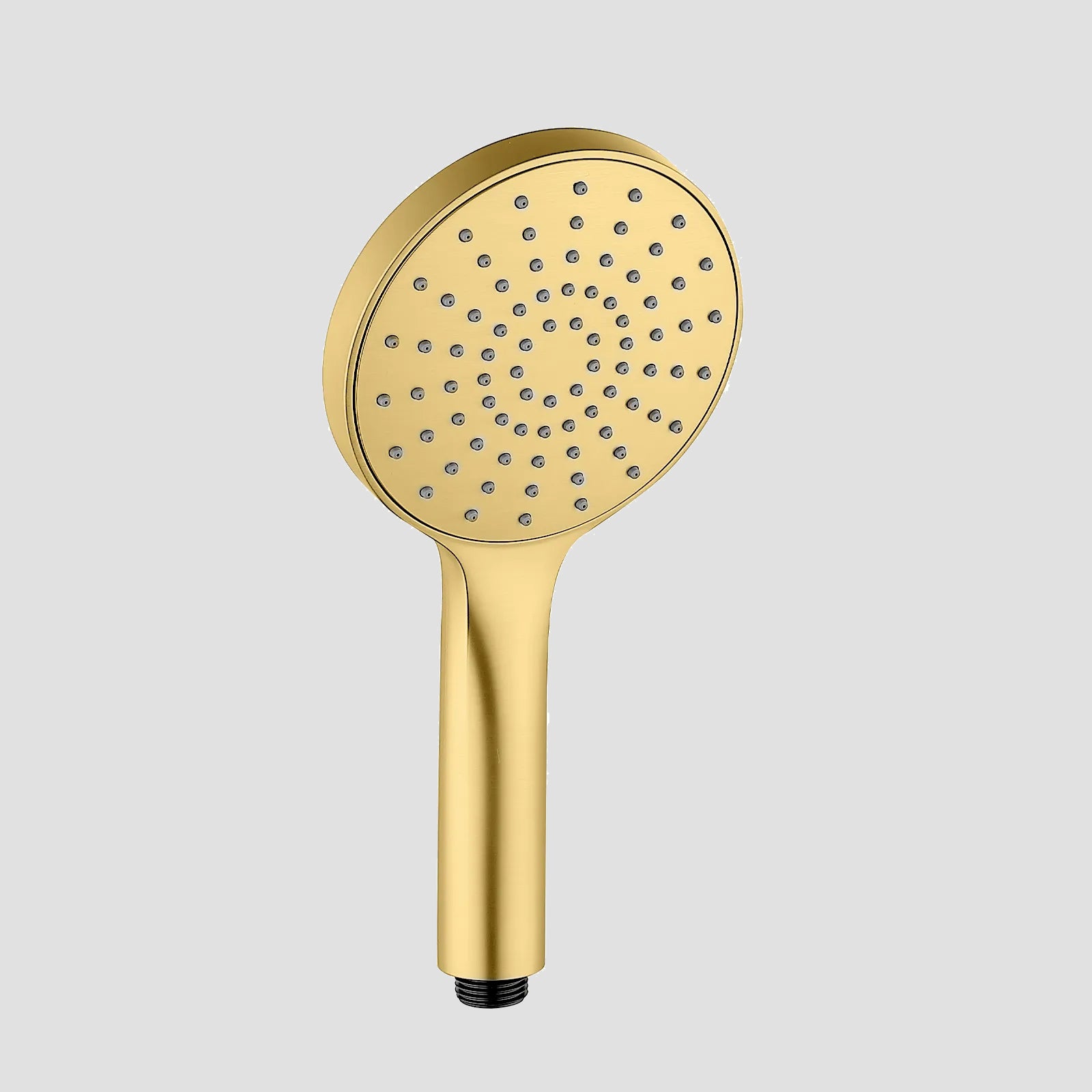 120mm Round 1-Way ABS Hand Shower – Touch-Clean Soft Silicone Nozzle--HS2020 Brushed Gold