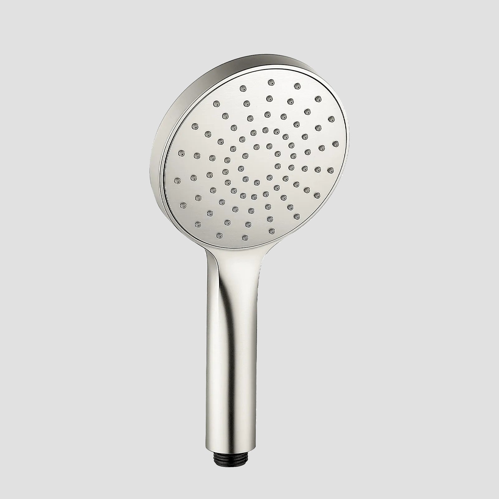 120mm Round 1-Way ABS Hand Shower – Touch-Clean Soft Silicone Nozzle--HS2020 Brushed Nickel