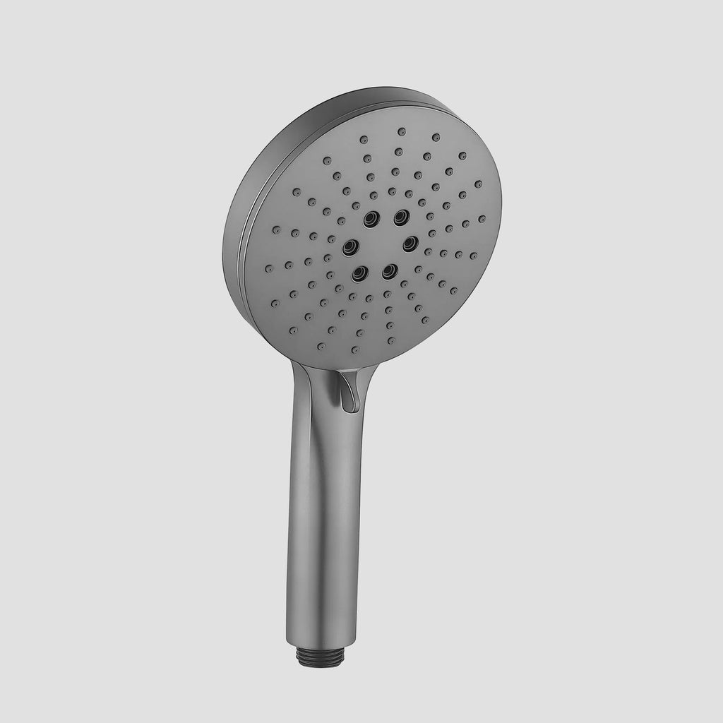 120mm Round 3-Function ABS Hand Shower – Rain+Boost+Mist Spray-HS2021 Brushed Gun Metal