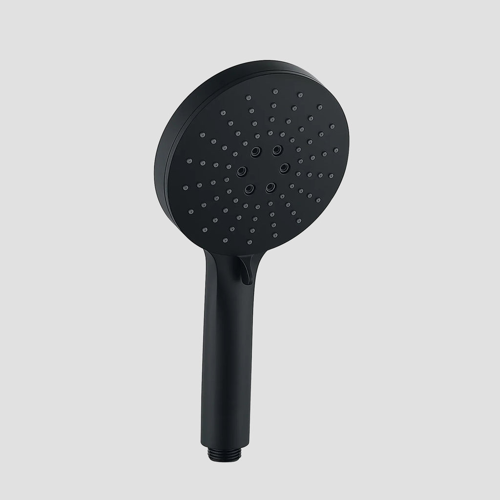 120mm Round 3-Function ABS Hand Shower – Rain+Boost+Mist Spray-HS2021 Matte Black