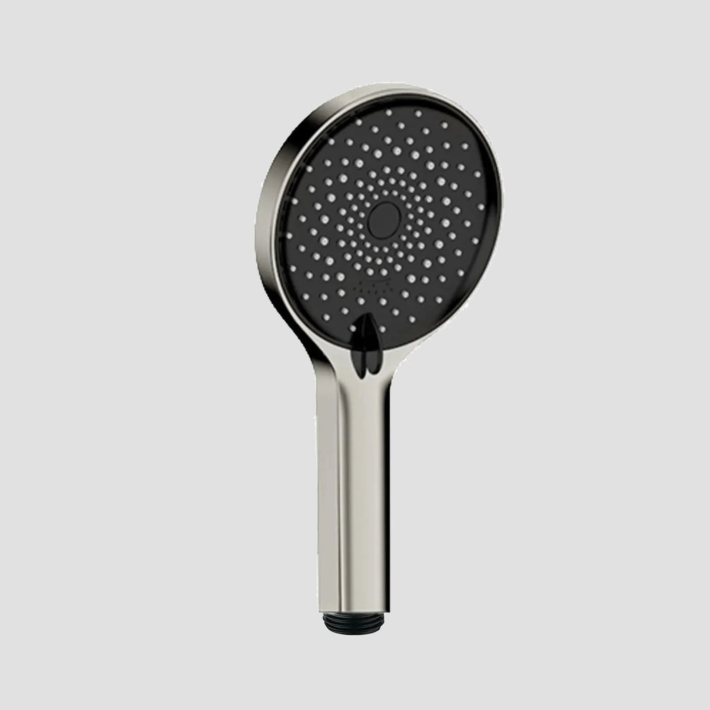 120mm Round 3-Function Hand Shower with Touch-Clean Silicone Nozzle-HS2022 Brushed Nickel