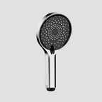 120mm Round 3-Function Hand Shower with Touch-Clean Silicone Nozzle-HS2022 Chrome