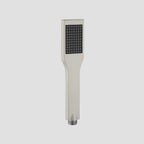 Square 1-Way Solid Brass Hand Shower with Touch-Clean Silicone Nozzle HS3001 Brushed Nickel