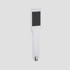 Square 1-Way Solid Brass Hand Shower with Touch-Clean Silicone Nozzle HS3001 Chrome