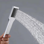 Square 1-Way Solid Brass Hand Shower with Touch-Clean Silicone Nozzle HS3001
