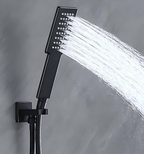 Square 1-Way Solid Brass Hand Shower with Touch-Clean Silicone Nozzle HS3001