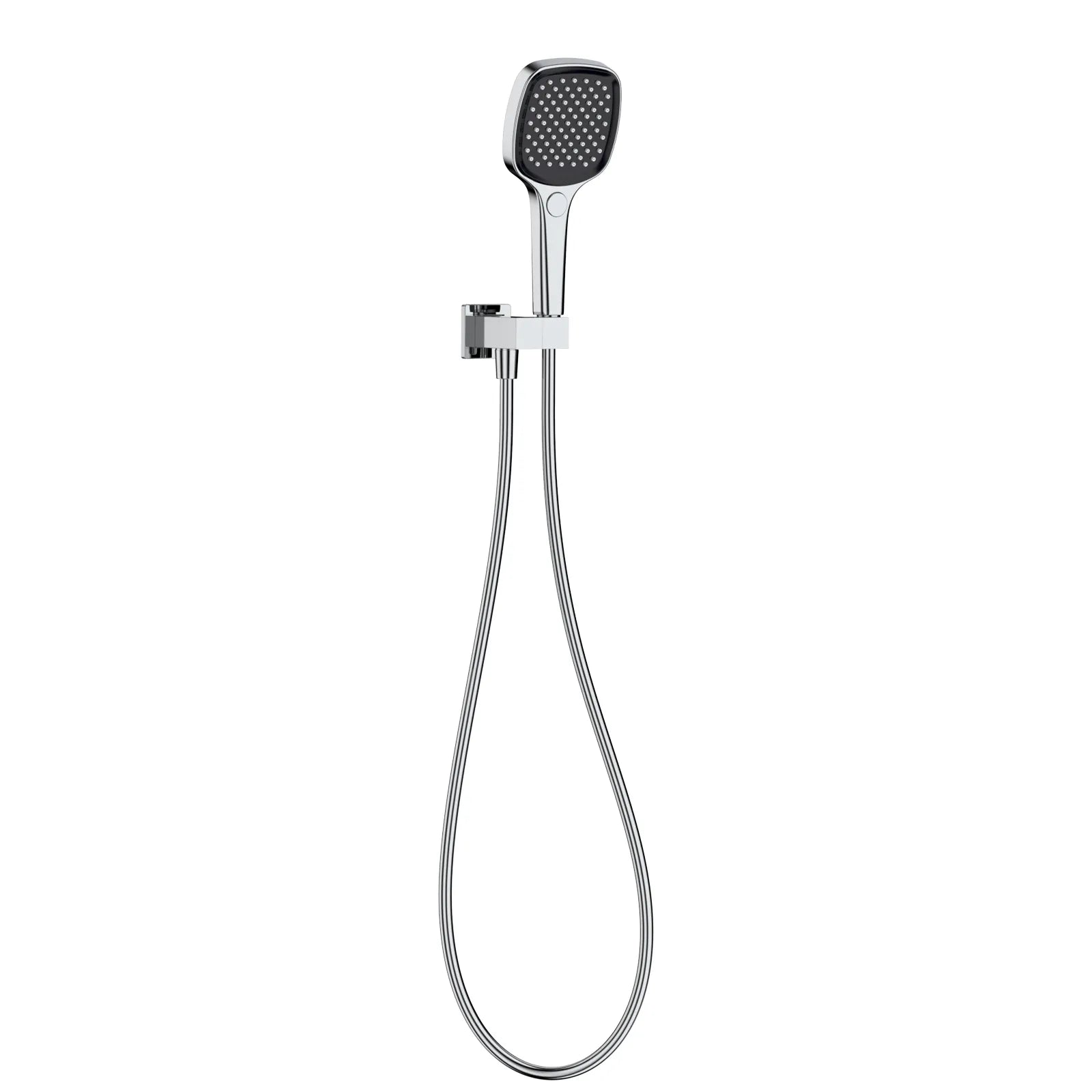 Hand Shower Set – Brass Wall Supply Elbow with Adjustable Bracket & 3-Function ABS Shower – HSK2027 Chrome