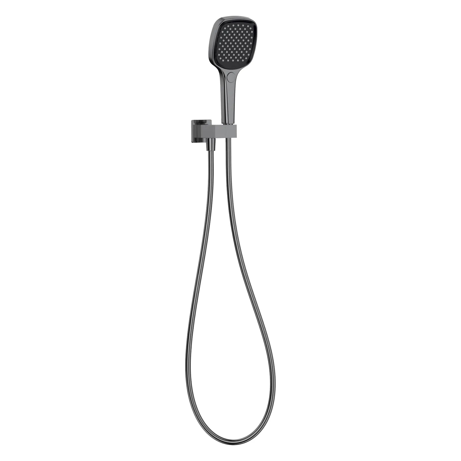 Hand Shower Set – Brass Wall Supply Elbow with Adjustable Bracket & 3-Function ABS Shower – HSK2027 Brushed Gun Metal