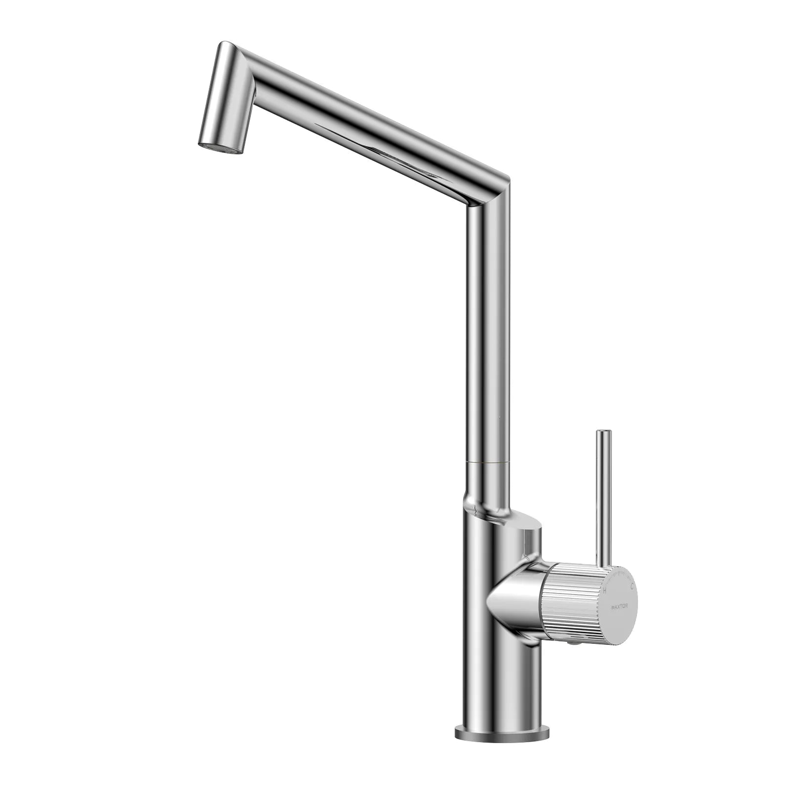KFB0027 Kitchen Faucet | Solid Brass Lead-Free | 360° Swivel Spout | Maxtor KFB0027 Chrome
