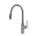 MAXTOR High Arc Pull Down Kitchen Faucet with 360° Swivel Spout & 1.8 GPM Sprayer-KFB0065 Brushed Gun Metal