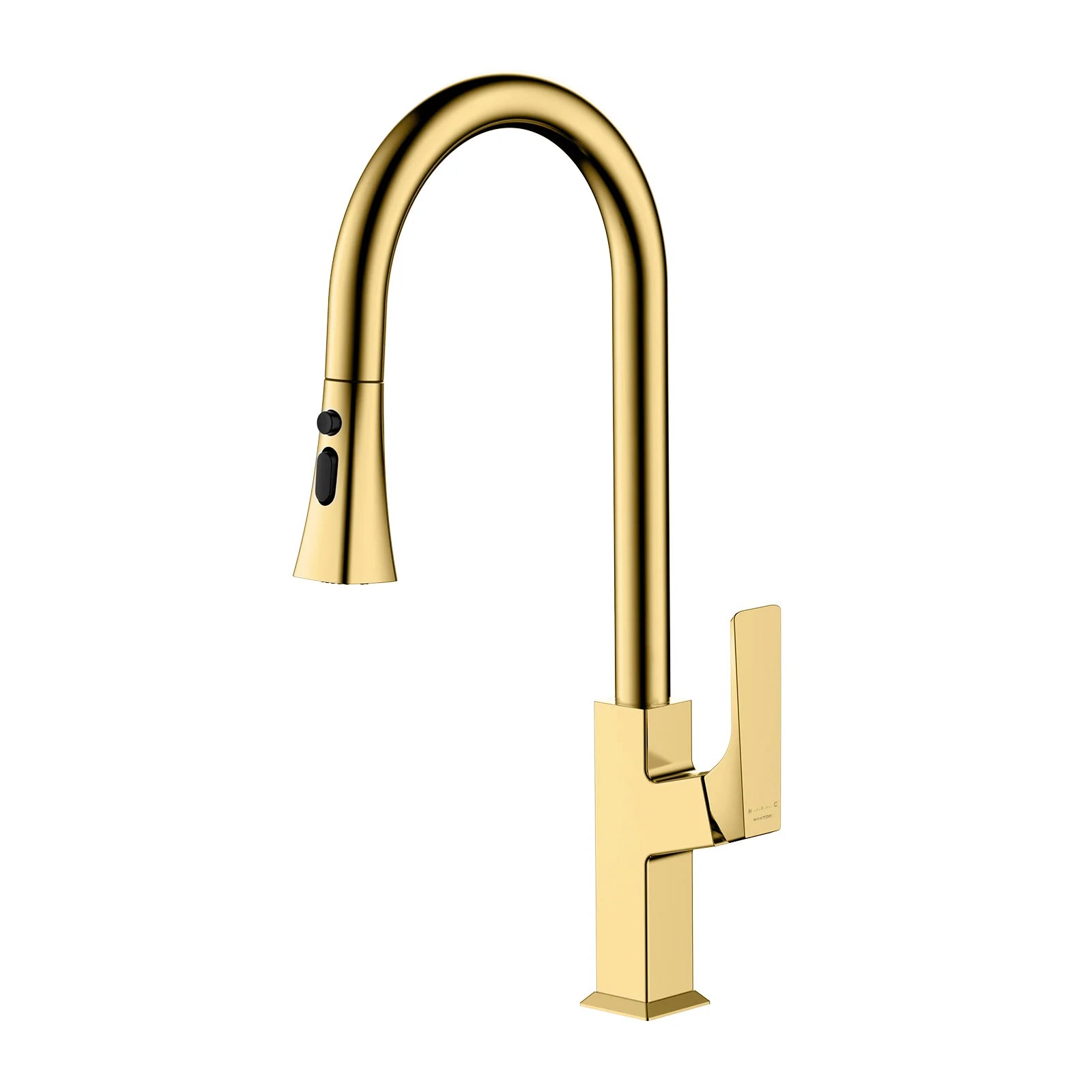 Aurora Pull Down Kitchen Faucet with Brass Body & 3-Function Spray Head KFB0068 Brushed Gold