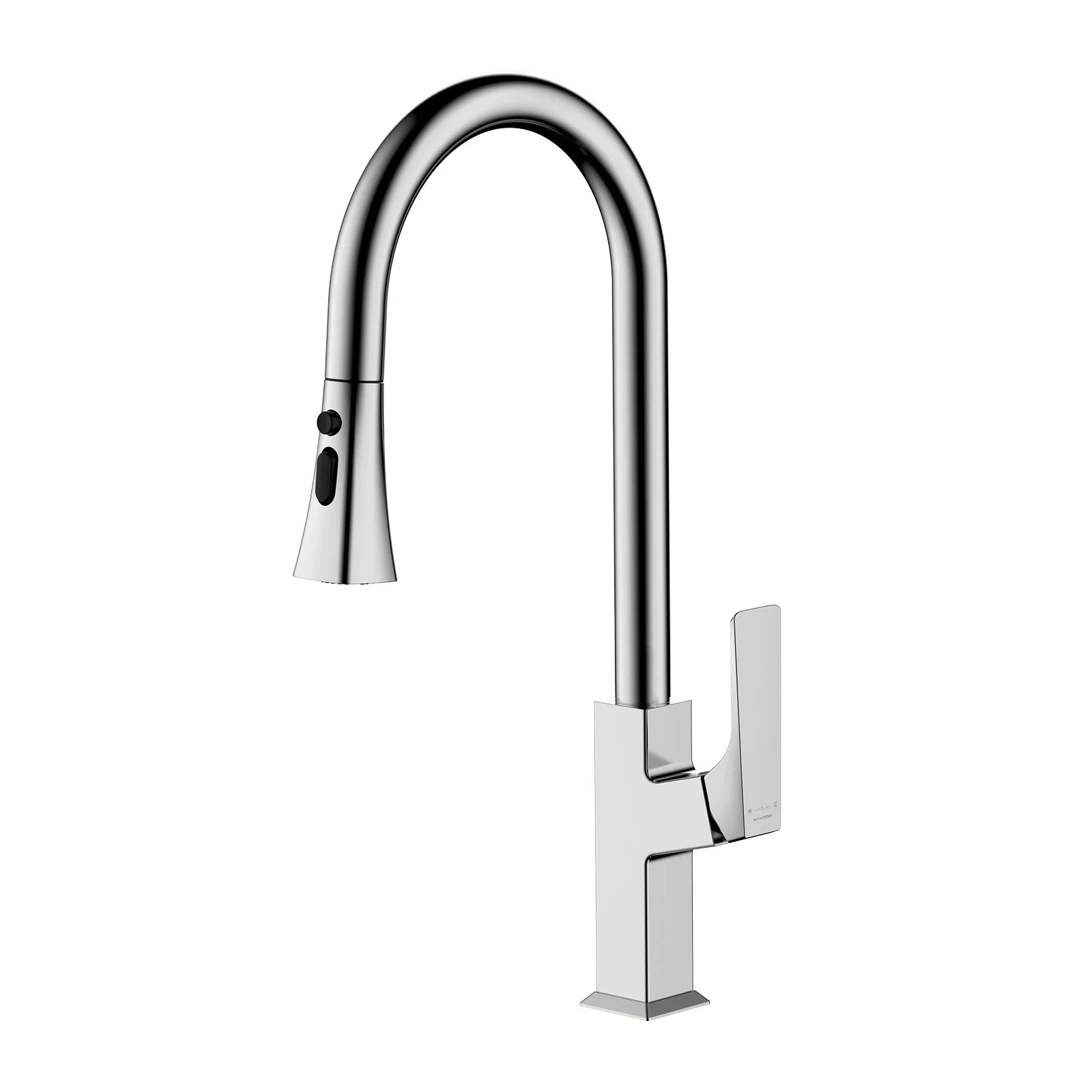 Aurora Pull Down Kitchen Faucet with Brass Body & 3-Function Spray Head KFB0068 Brushed Nickel