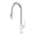 Aurora Pull Down Kitchen Faucet with Brass Body & 3-Function Spray Head KFB0068 Chrome