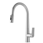 MAXTOR Pull-Down Kitchen Faucet – High Arc, 2-Function Spray Features-KFB010064 Brushed Nickel