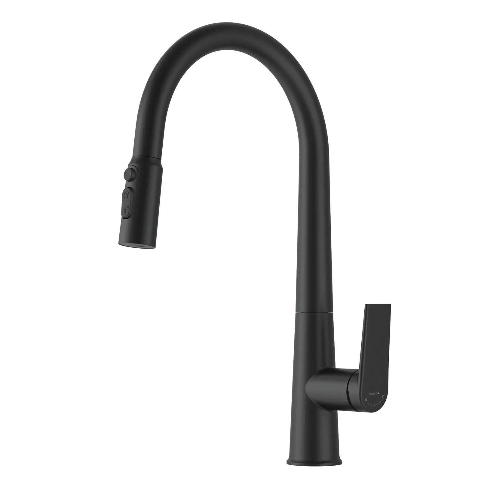 MAXTOR Pull-Down Kitchen Faucet – High Arc, 2-Function Spray Features-KFB010064 Matte Black