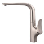 Single Handle Kitchen Faucet – 360° Swivel Spout – KFB010076 Brushed Nickel