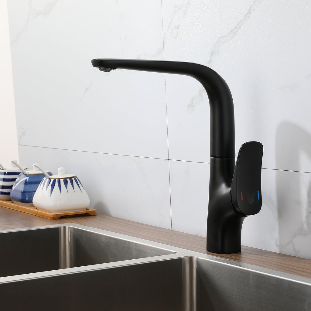 Single Handle Kitchen Faucet – 360° Swivel Spout – KFB010076