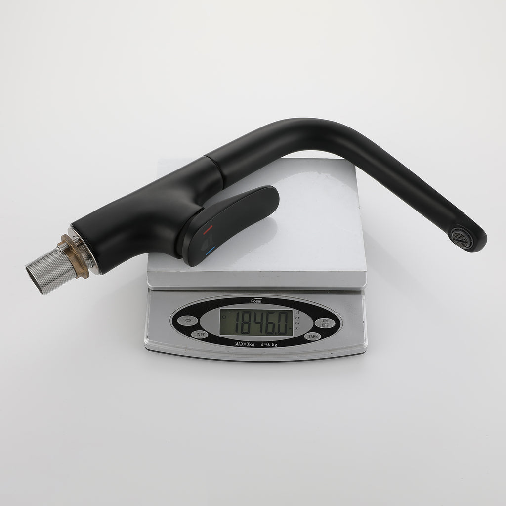 Single Handle Kitchen Faucet – 360° Swivel Spout – KFB010076