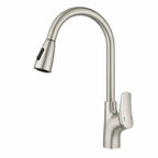 2-Function Pull-Down Kitchen Faucet – Single Lever Kitchen Mixer – KFB010176 Brushed Nickel