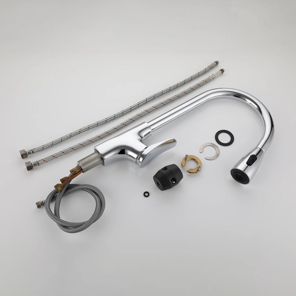 2-Function Pull-Down Kitchen Faucet – Single Lever Kitchen Mixer – KFB010176