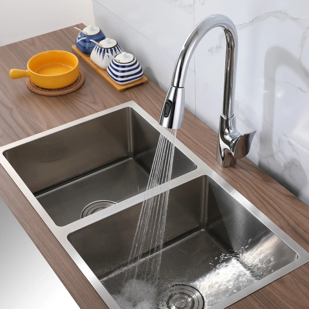 2-Function Pull-Down Kitchen Faucet – Single Lever Kitchen Mixer – KFB010176