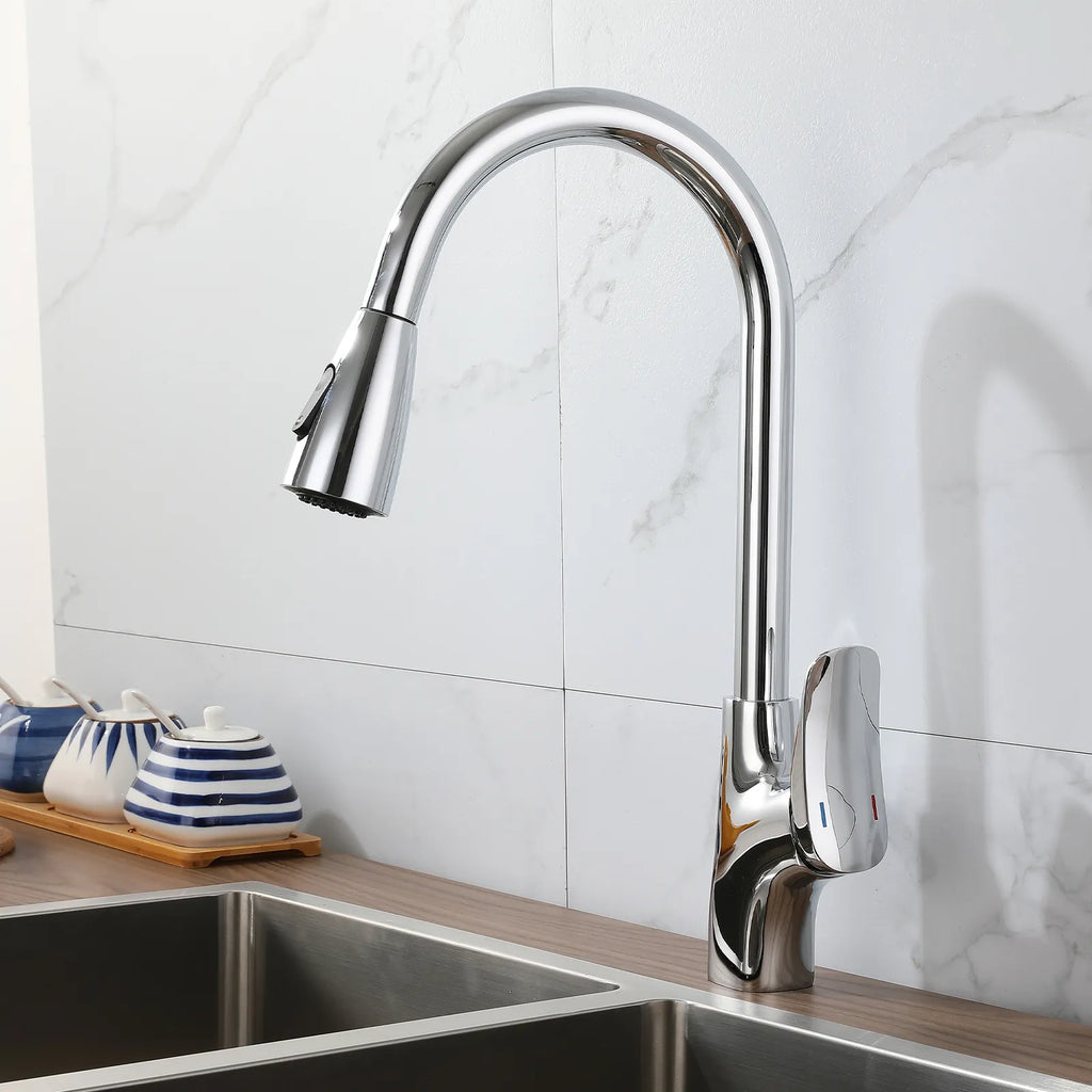 2-Function Pull-Down Kitchen Faucet – Single Lever Kitchen Mixer – KFB010176