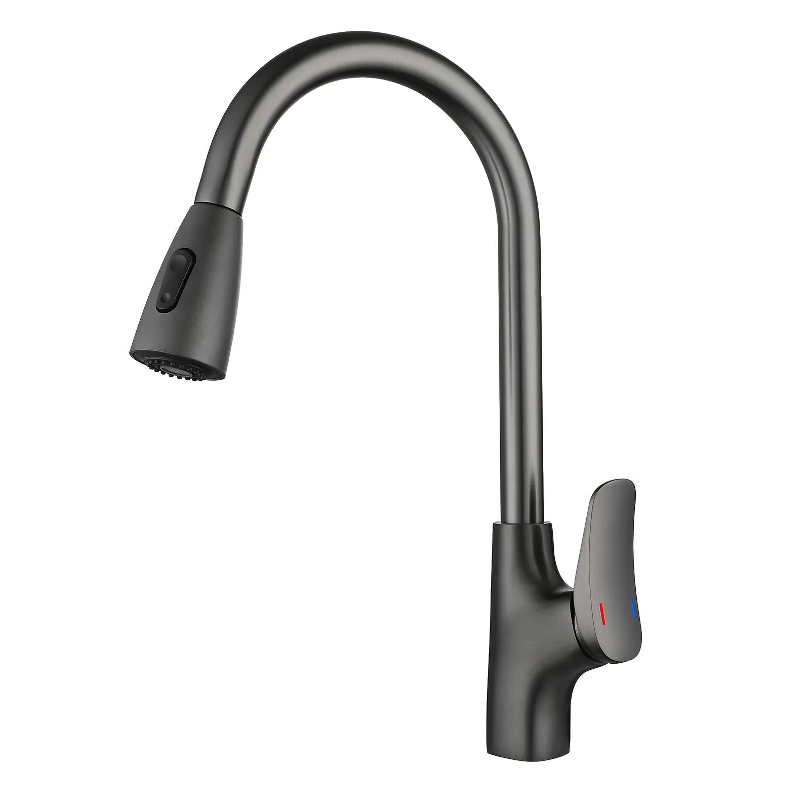 2-Function Pull-Down Kitchen Faucet – Single Lever Kitchen Mixer – KFB010176 Brushed Gun Metal