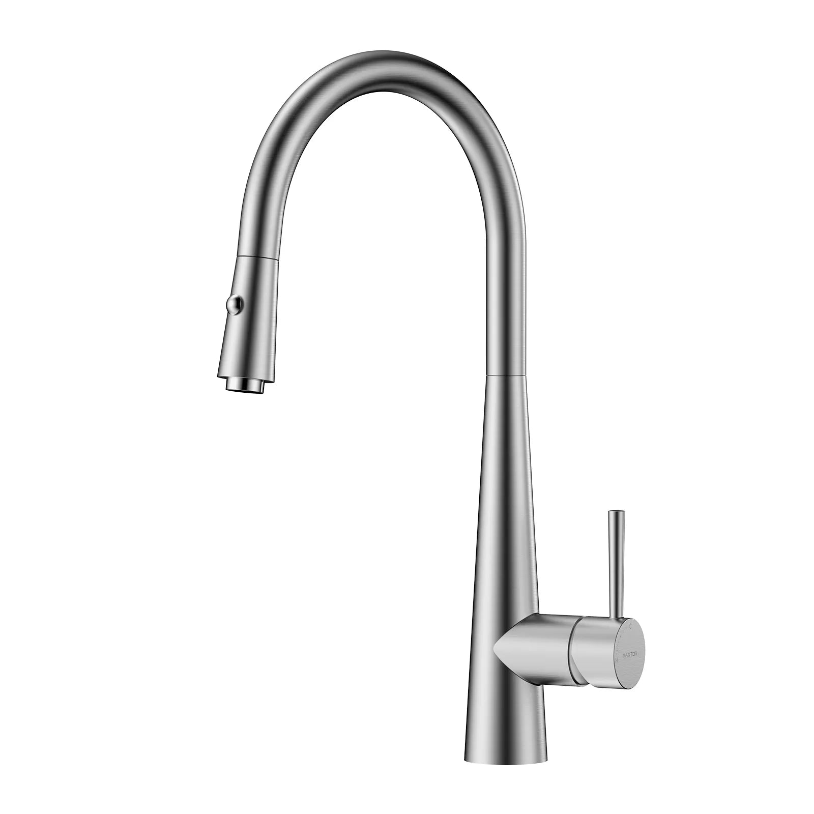 Matte Black Pull-Down Kitchen Faucet – Dual-Function Brass Spray – KFB1004 Brushed Nickel