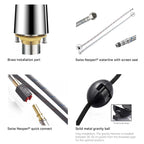 Matte Black Pull-Down Kitchen Faucet – Dual-Function Brass Spray – KFB1004