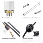 Matte Black Pull-Down Kitchen Faucet – Dual-Function Brass Spray – KFB1004