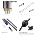 Commercial Style Pull-Down Kitchen Faucet – Triple-Function Spring Spray – KFB1036